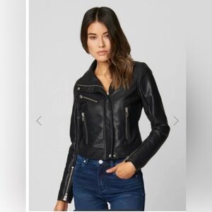 BLANKNYC Black Faux Vegan Leather Moto style Jacket Size S Small
